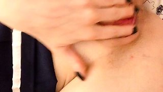 Big boobs milf masturbates with her dildo