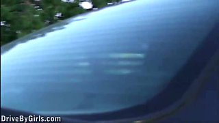 Doubling The Action Inside The Car Hot Video