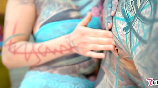 Alternative Teens Fuck with Tattoed Guy