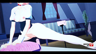 Genshin Impact Hentai -barbara Films Herself Using a Dildo While Lumine Watches Her Secretly and Masturbates