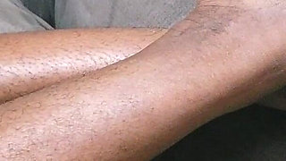 A Woman with Lots of Beautiful Pubic Hair Between Her Legs Lies on Her Sofa Waiting to Be Made Love to Her