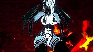 Hot Succubus Queen Edges And Drains You On Halloween