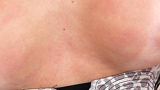 Busty Italian Fitness Babe Stockings Masturbation