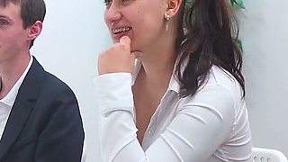 Sex Classes with a Student Pussy. Sofia Jimenez Scores a Threesome with Friends at Fakings