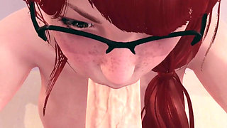 MILF Stepmom Help to Her Stepson to Cum Twice