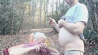 Outdoor Sucking Leafs to Anal Pumping on the Car Rough and Hard